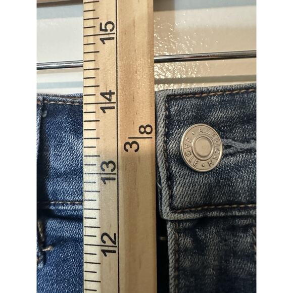 American Eagle Next Level Stretch Mini Skirt Womens 0 Long Destroyed Festival - Picture 5 of 7